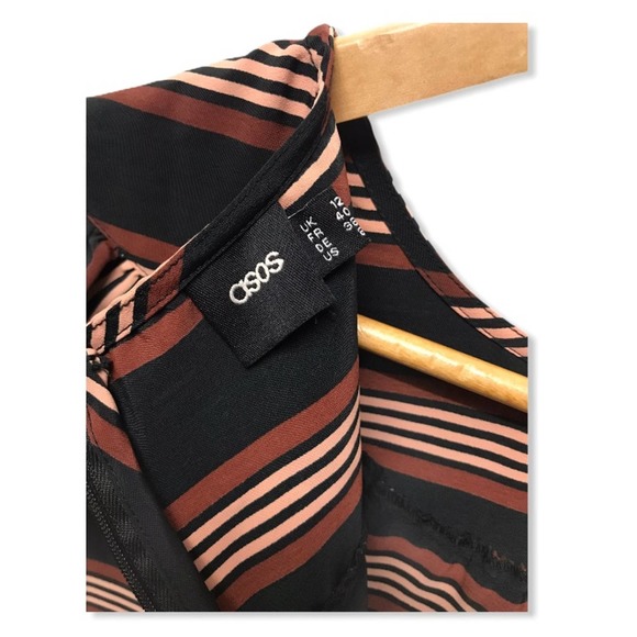 ASOS | Chic Long Sleeve Striped Romper - Picture 6 of 10